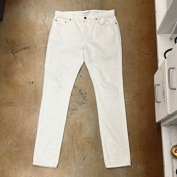Saint laurent white men’s jeans 32 good condition - Picture 1 of 12